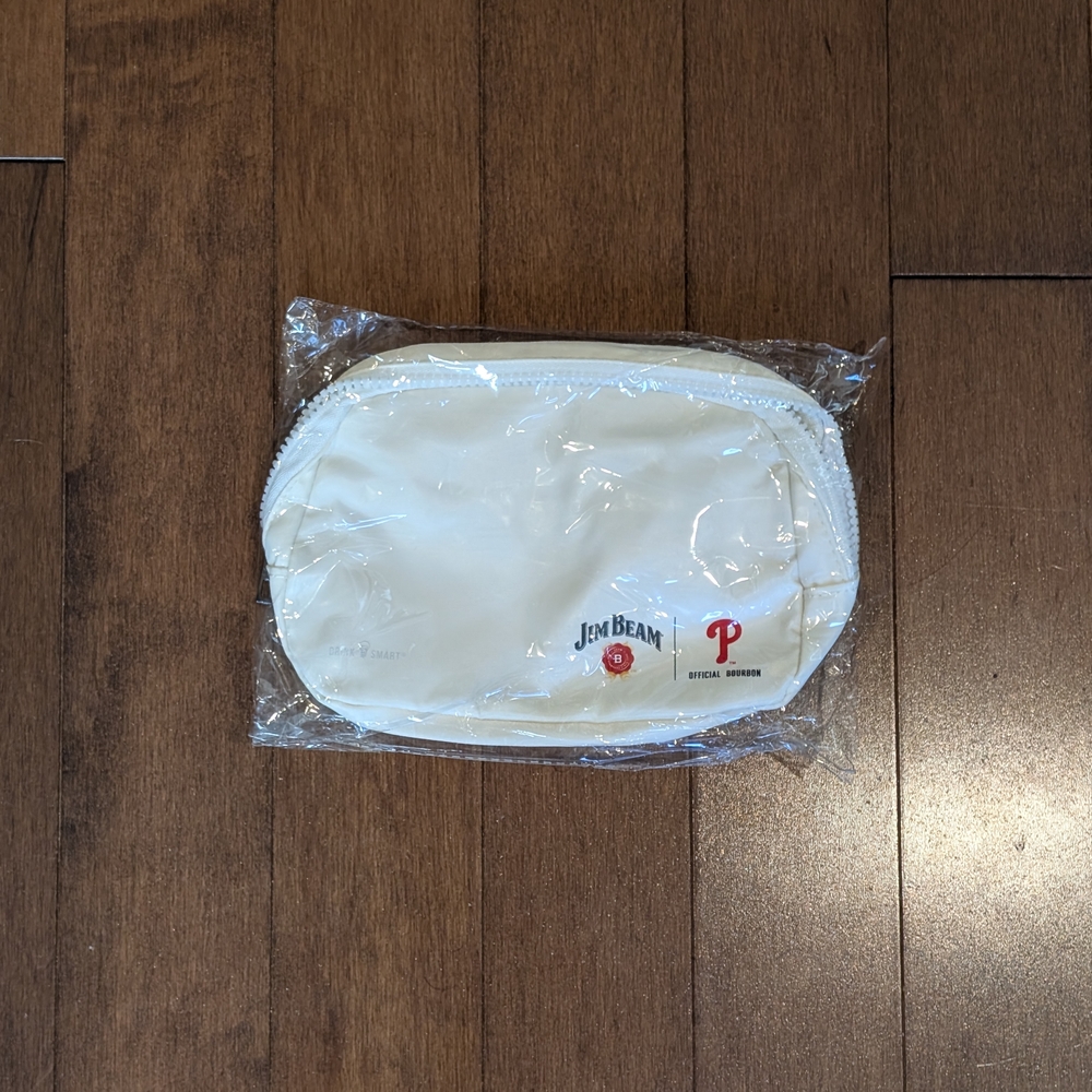 Phillies X Jim Beam Cream Fanny Pack Crossbody